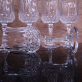 8 Crystal d'Arques Longchamps water glasses