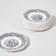 12 x earthenware plates from Creil and Montereau on the theme of harvest.