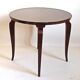 Art Deco pedestal table, mahogany veneer, diameter 60.4 cm
