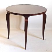 Guéridon Art Déco plaquage acajou Diamètre 60,4 cm