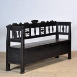 Banc ancien en pin, années 1920
