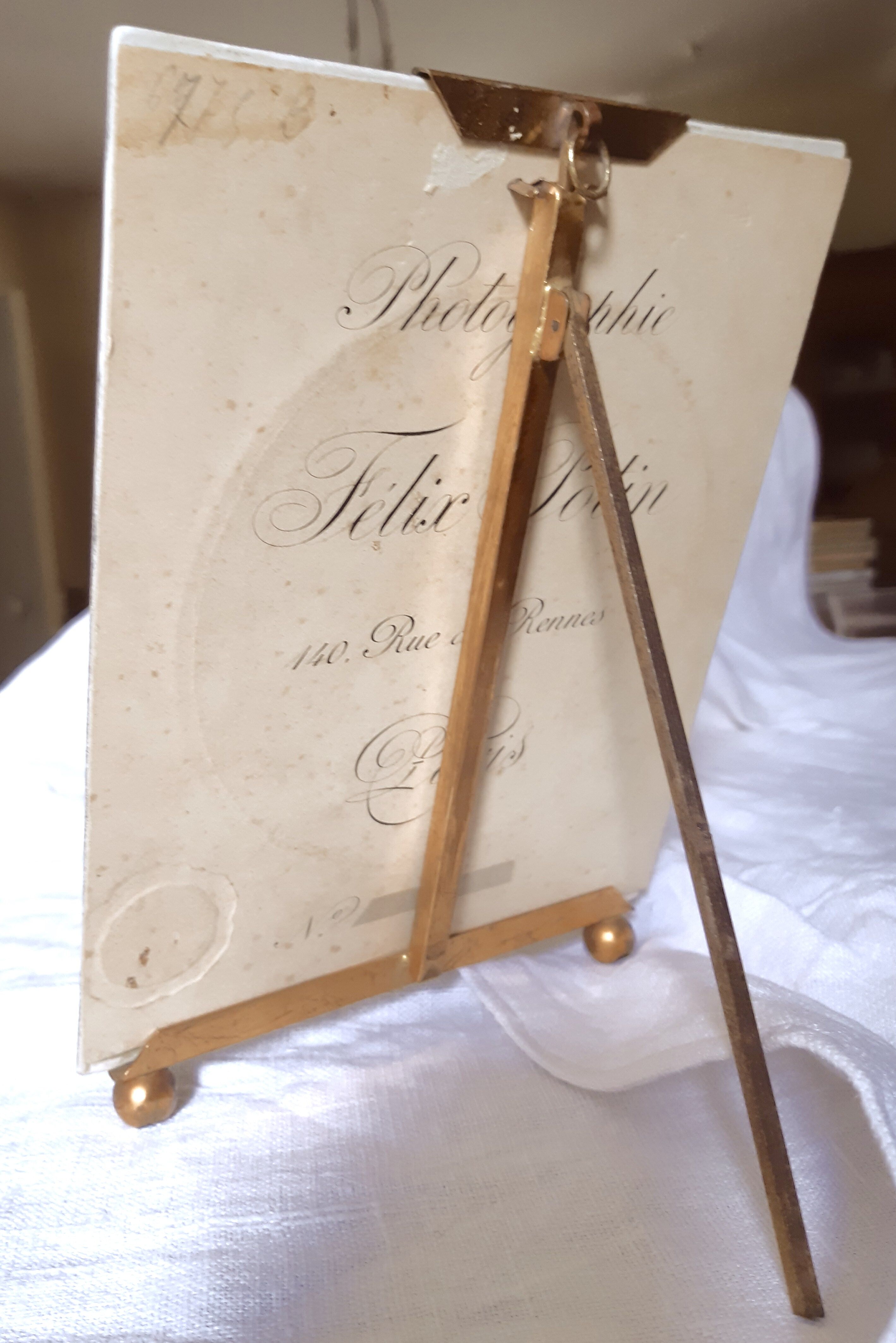 19th century floral porcelain frame