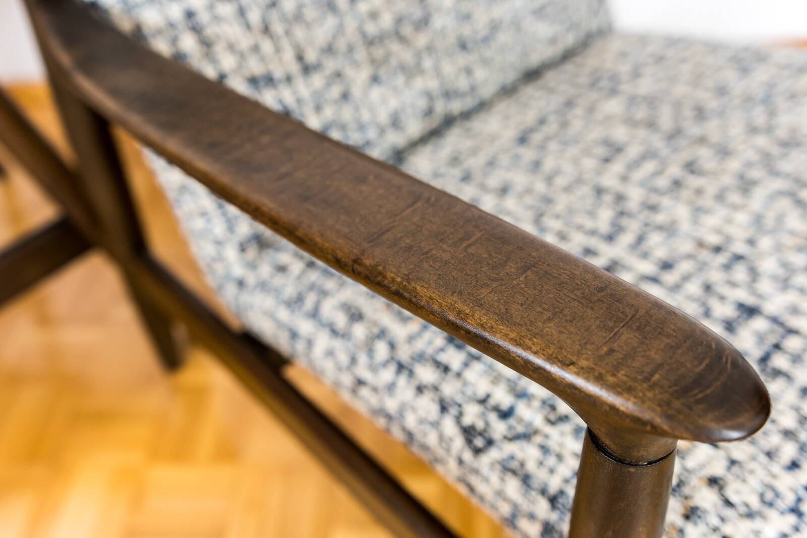 Customizable Pair Of Mid Century Armchairs GFM64 By Edmund Homa, 1960's