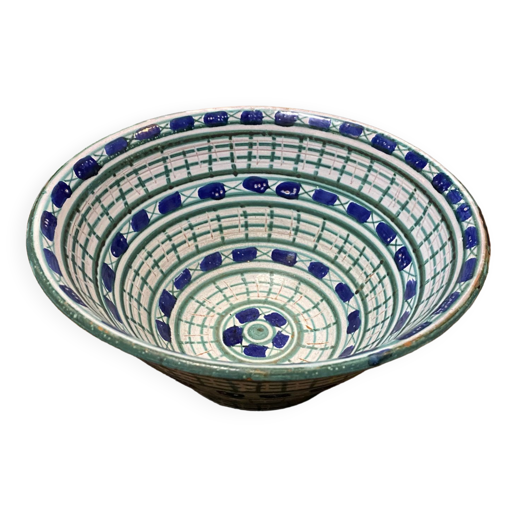 Ceramic salad bowl Picault Vallauris