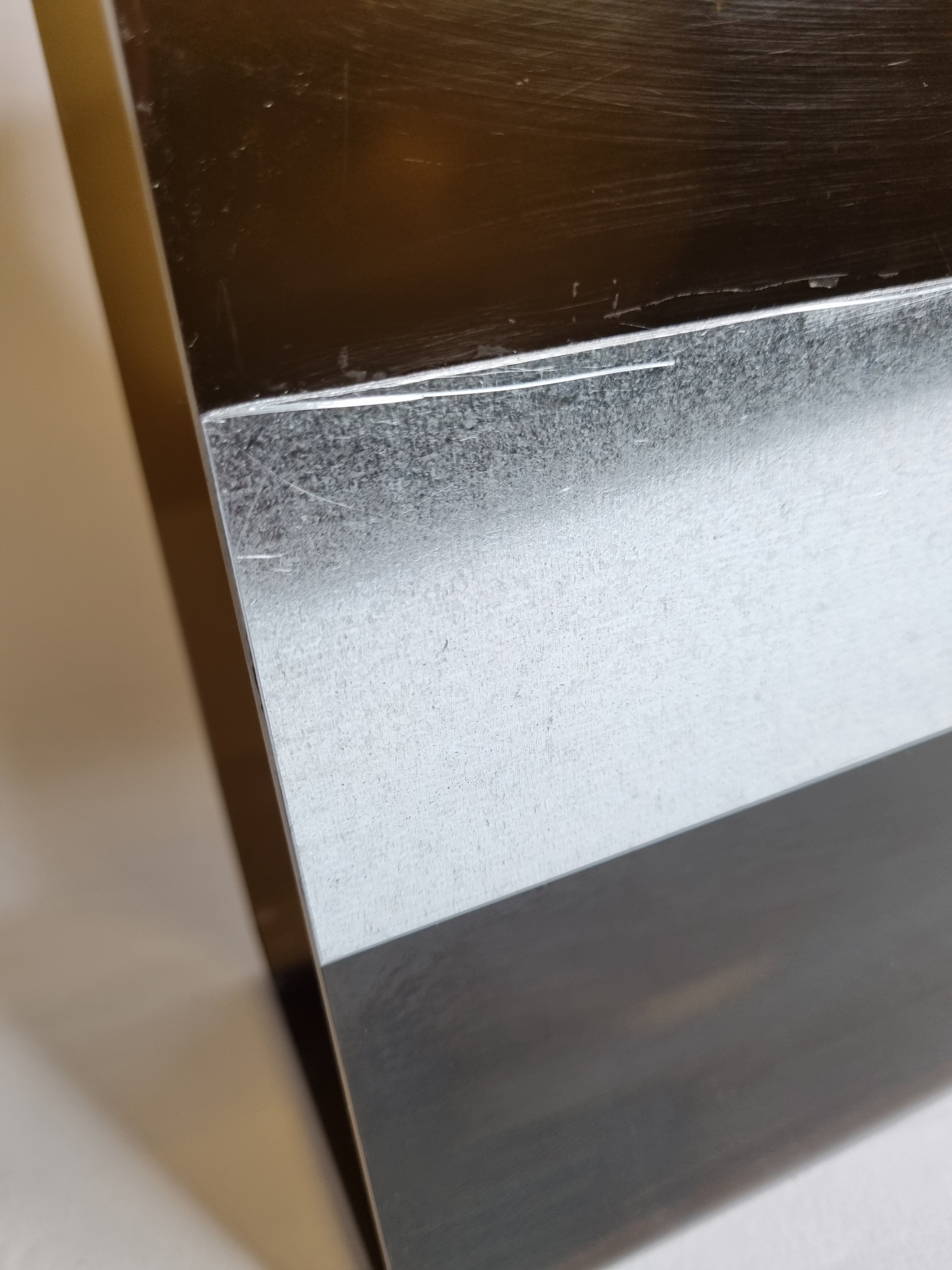Vintage smoked plexiglass magazine holder 70s