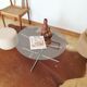 Table basse vintage années 60 / 70 verre fumé