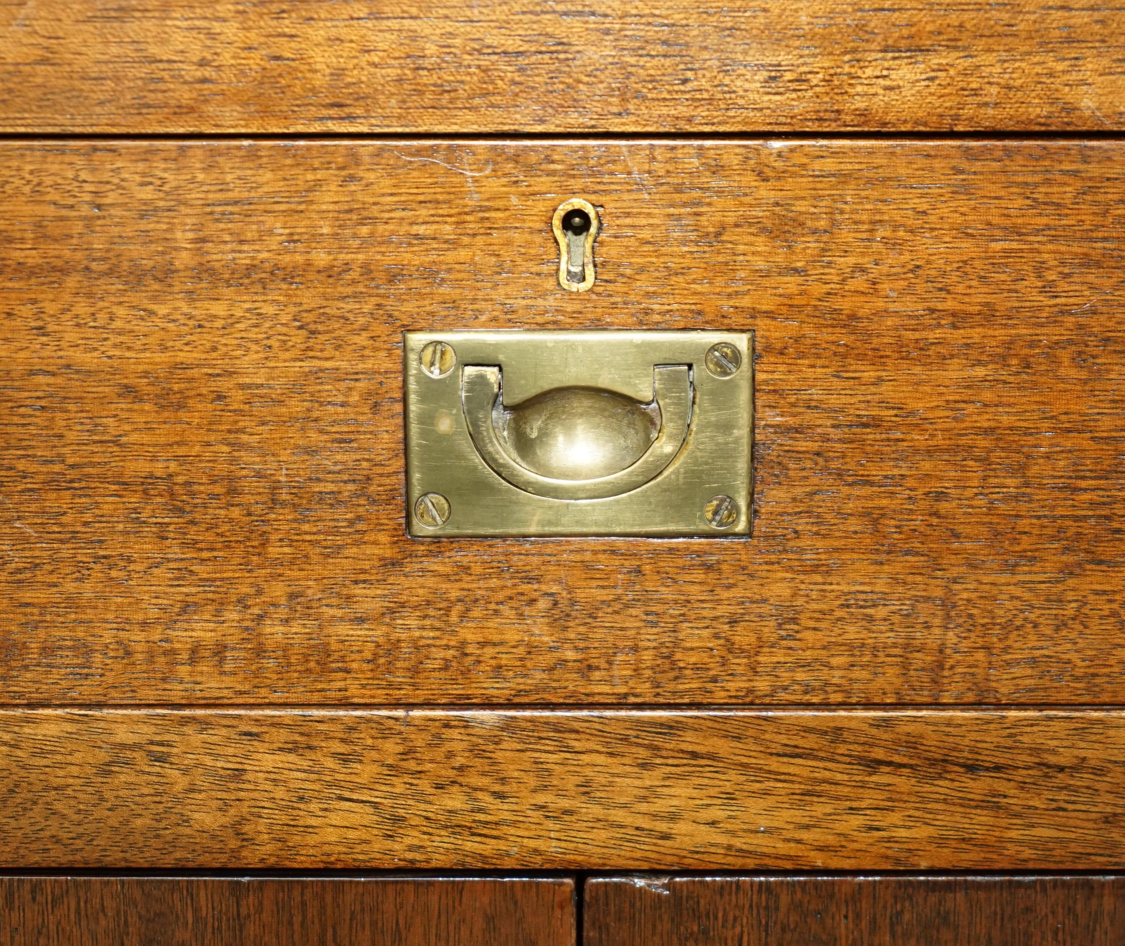 Victorian Davenport Desk in Hardwood and Leather