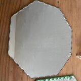 Vintage octagonal beveled mirrors