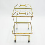 Wheeled service gilded iron glass Ramsay 1940