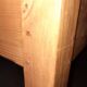 Table style Louis XV en bois naturel