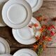 Set of 8 vintage dessert plates Moulin des Loups