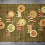 Tapisserie en laine et coton tissés par Maria Janowska, 1970