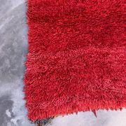 Tapis Marocain Beni M'Guild rouge - 94 x 254 cm