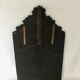 Miroir à parclose en laiton repoussé XIXème - 65x39cm