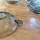 Lot de 8 coupelles art déco en verre.