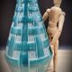 Vase style West Germany braided green 3458