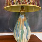 Vintage signed ceramic lamp
