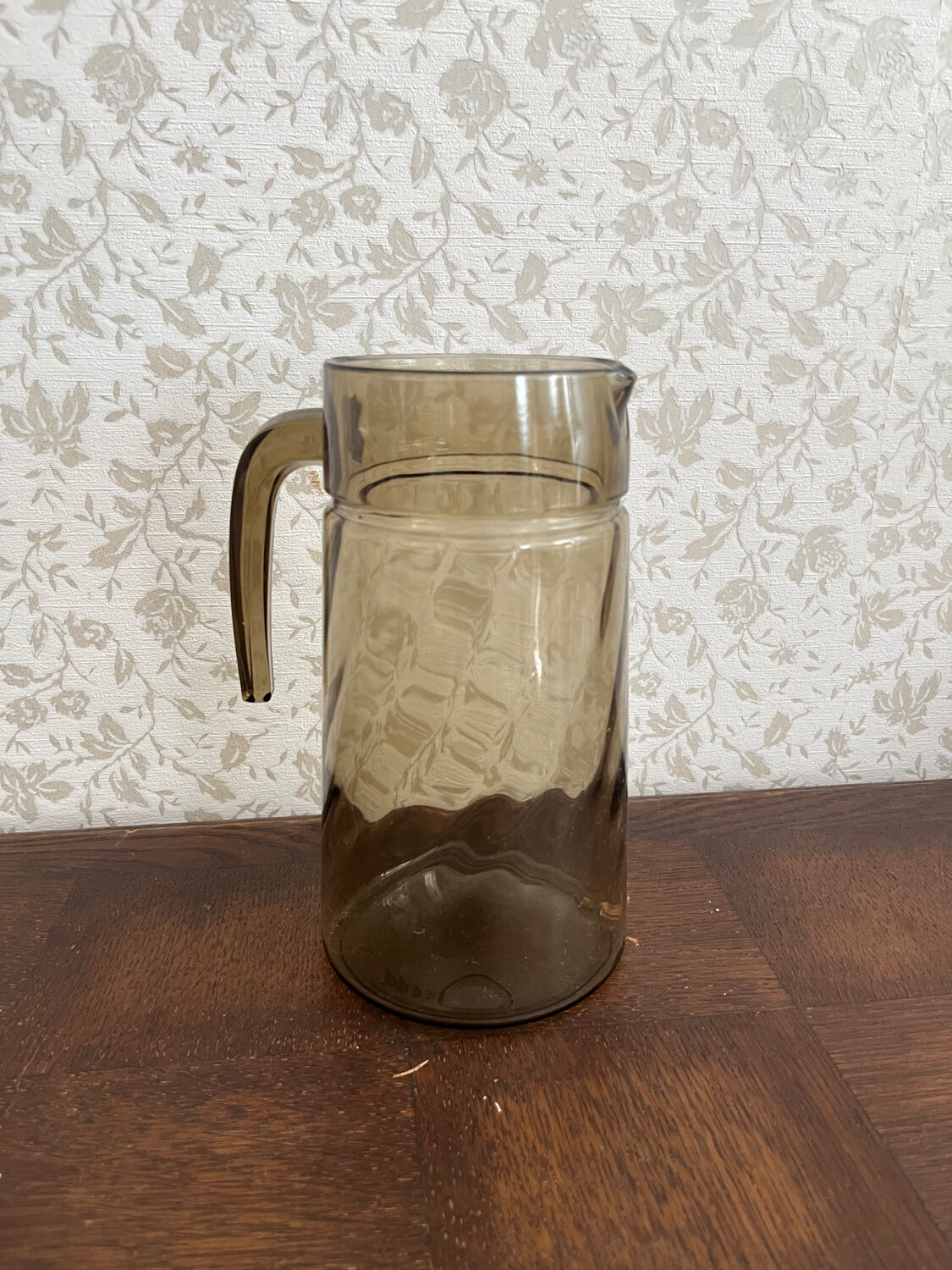 Smoked glass decanter