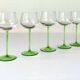 Verres à vin blanc soufflés vintage