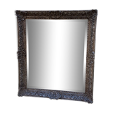 Miroir argenté de style louis XIV 95x109cm