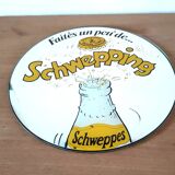 Vintage Schweppes advertising mirror