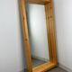 Brutalist XL mirror, solid pine, chalet style.