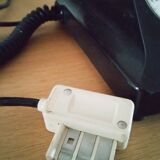 Black retro bakelite telephone 40