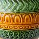 Bitossi Style Table Lamp, Ochre Green Ceramic, Earth Tones, 1960s-1970s