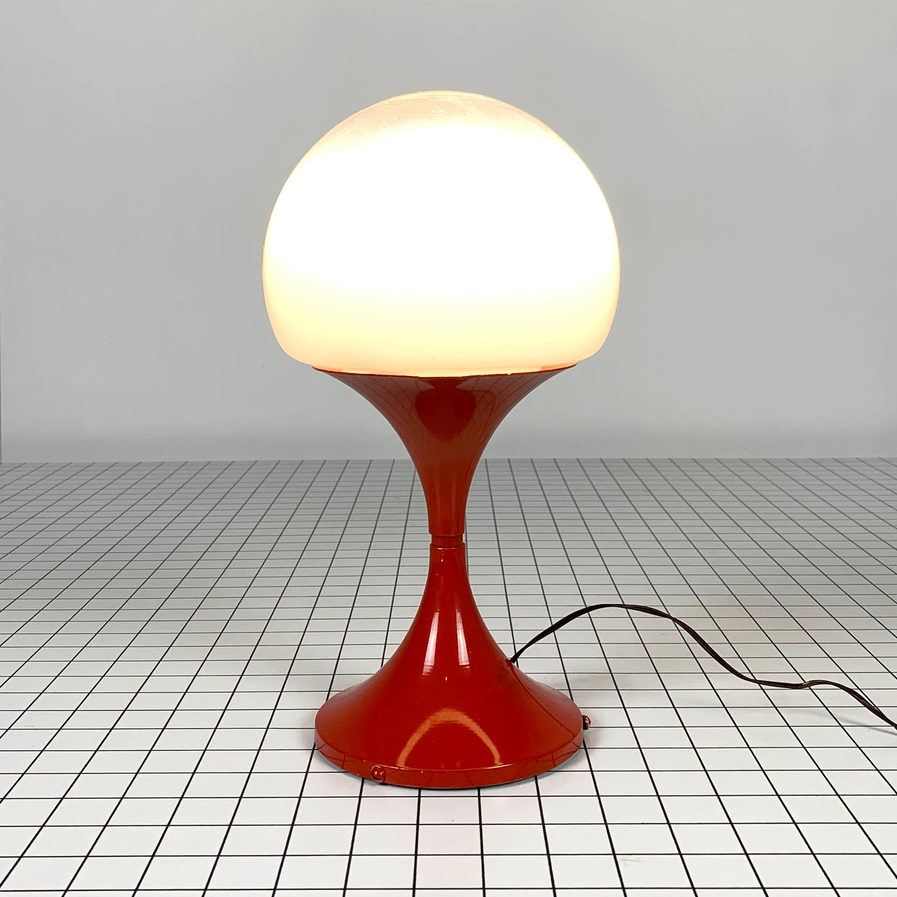 Italian glass table lamp, 1980
