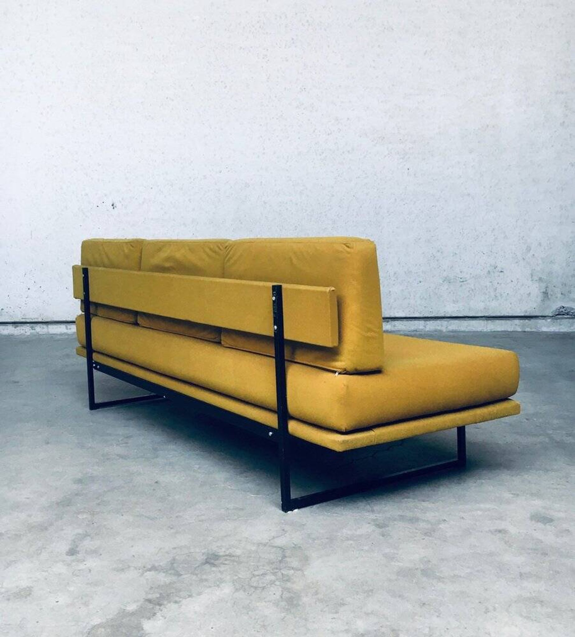 Mid-Century Dutch 3 Seat Sofa Daybed, 1960s