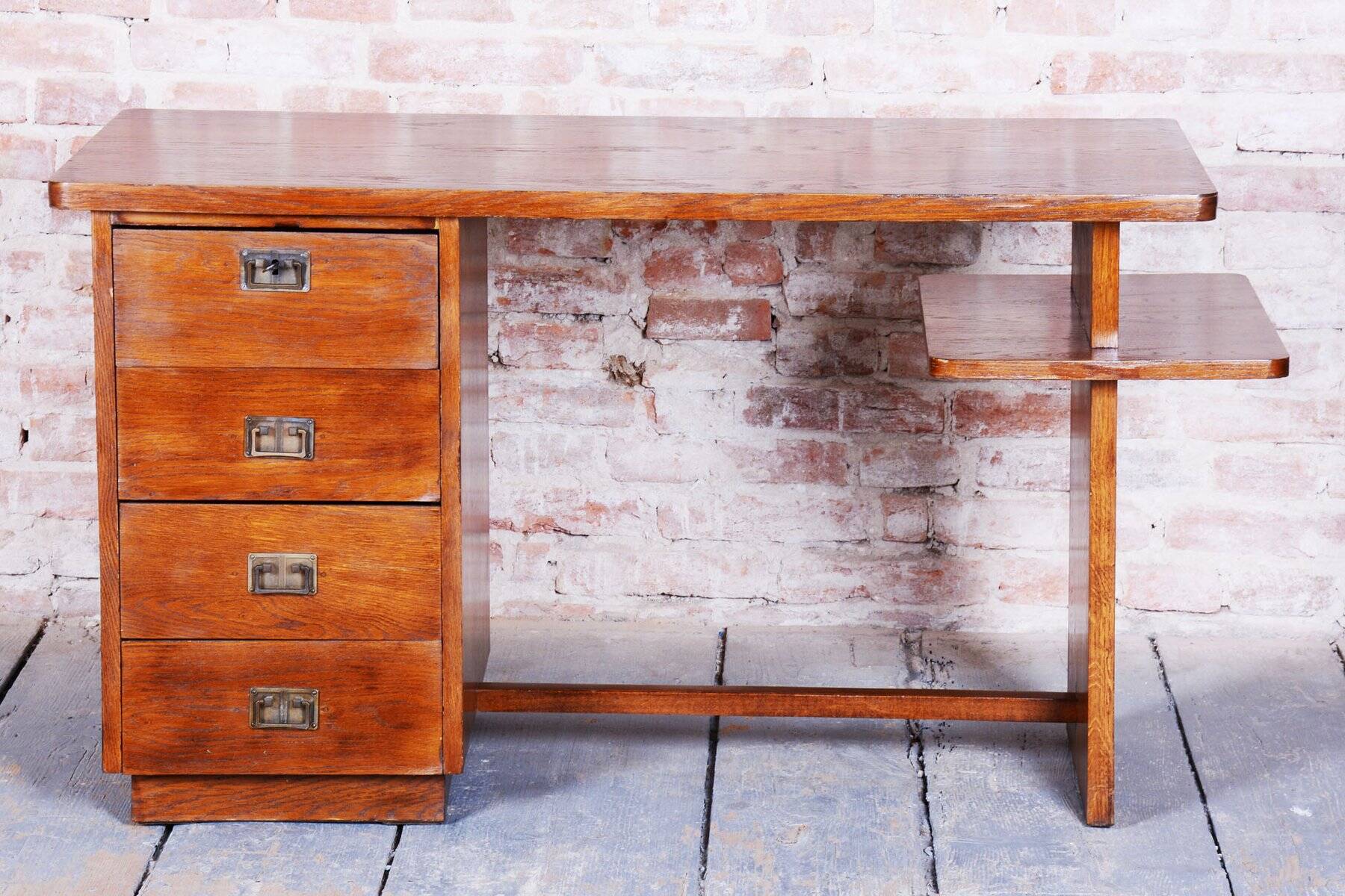 Art Deco Writing Desk by J. Halabala for Up Zavody, 1930s
