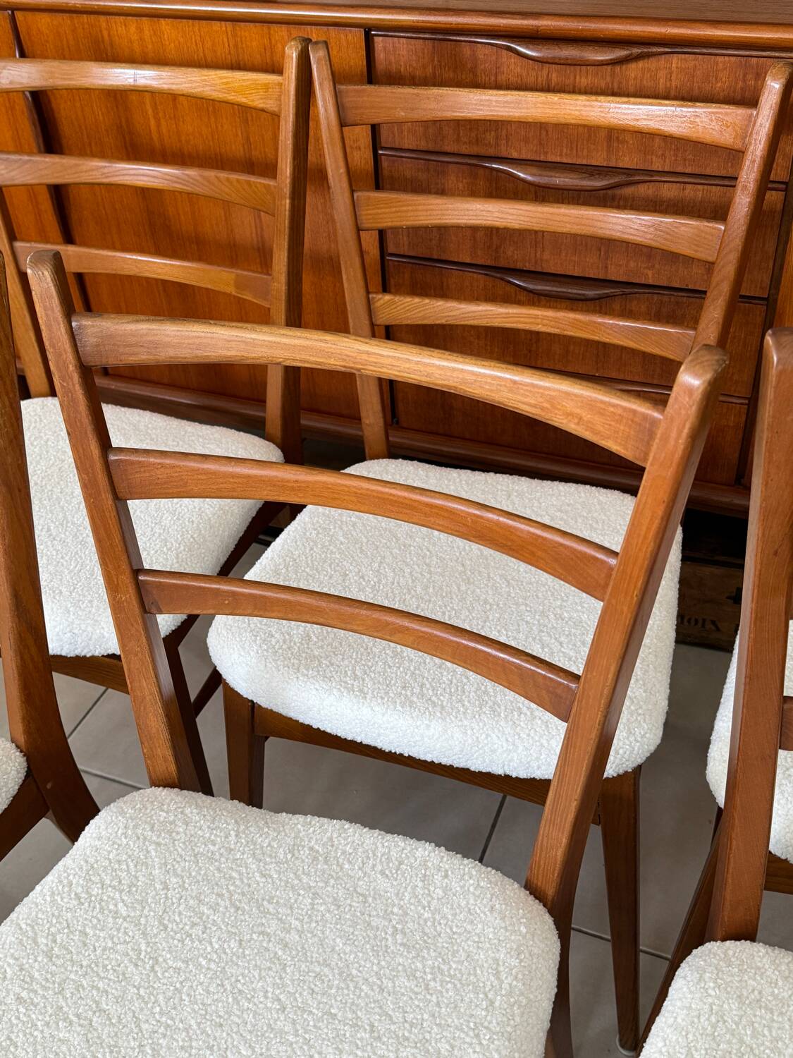 Old vintage Scandinavian style chair X6