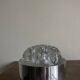 Tulip foot flower spade 1970 in silver metal