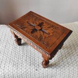 Antique footrest stool