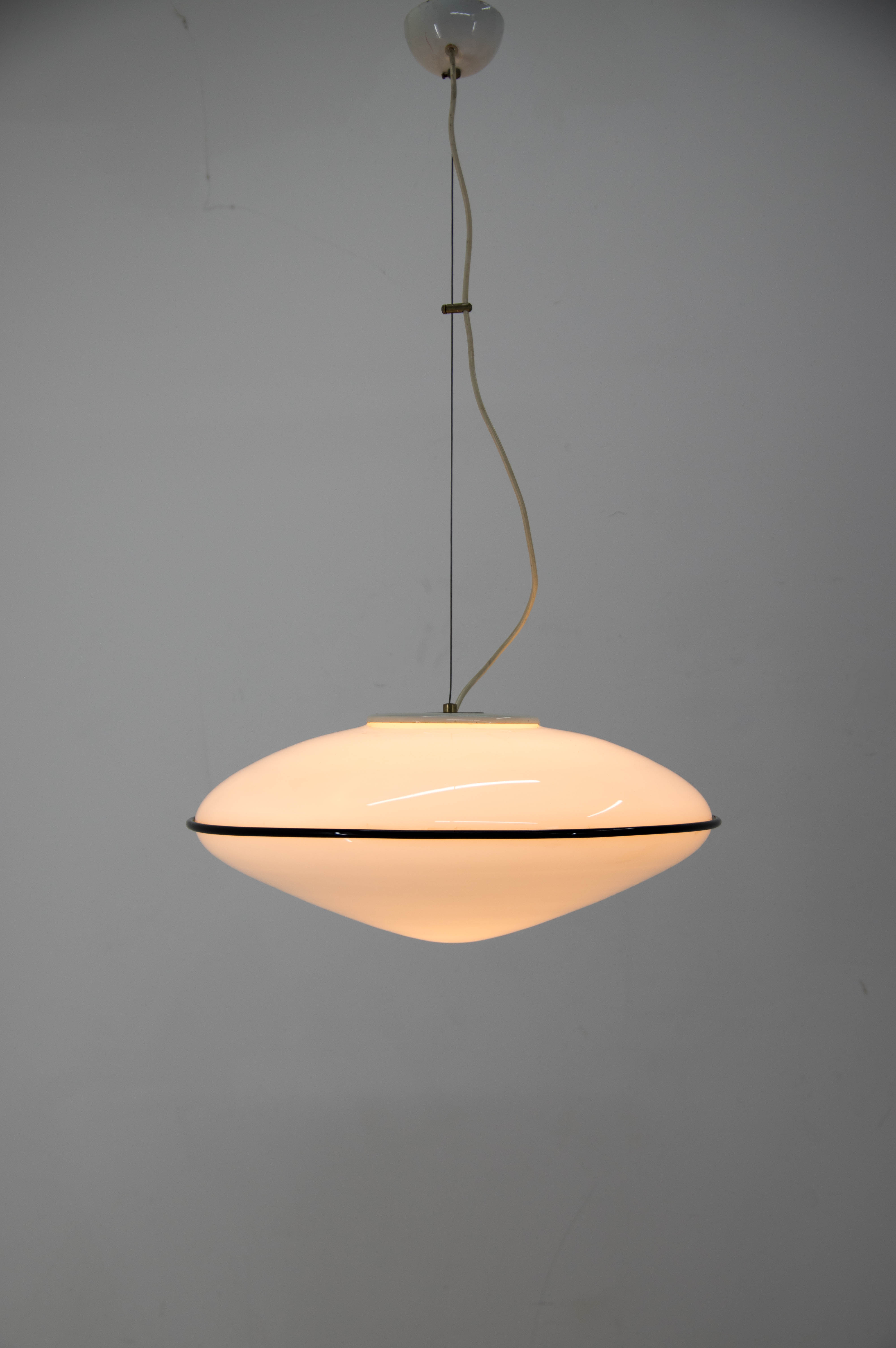 Large Murano All Glass Pendant, Italy, 1980s