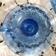 Pair of glass candlesticks