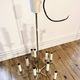 Italian chandelier in brass and acrylic glass from the 60s
