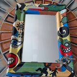 Mirror. Signed R. Bonet. Crocodile theme.