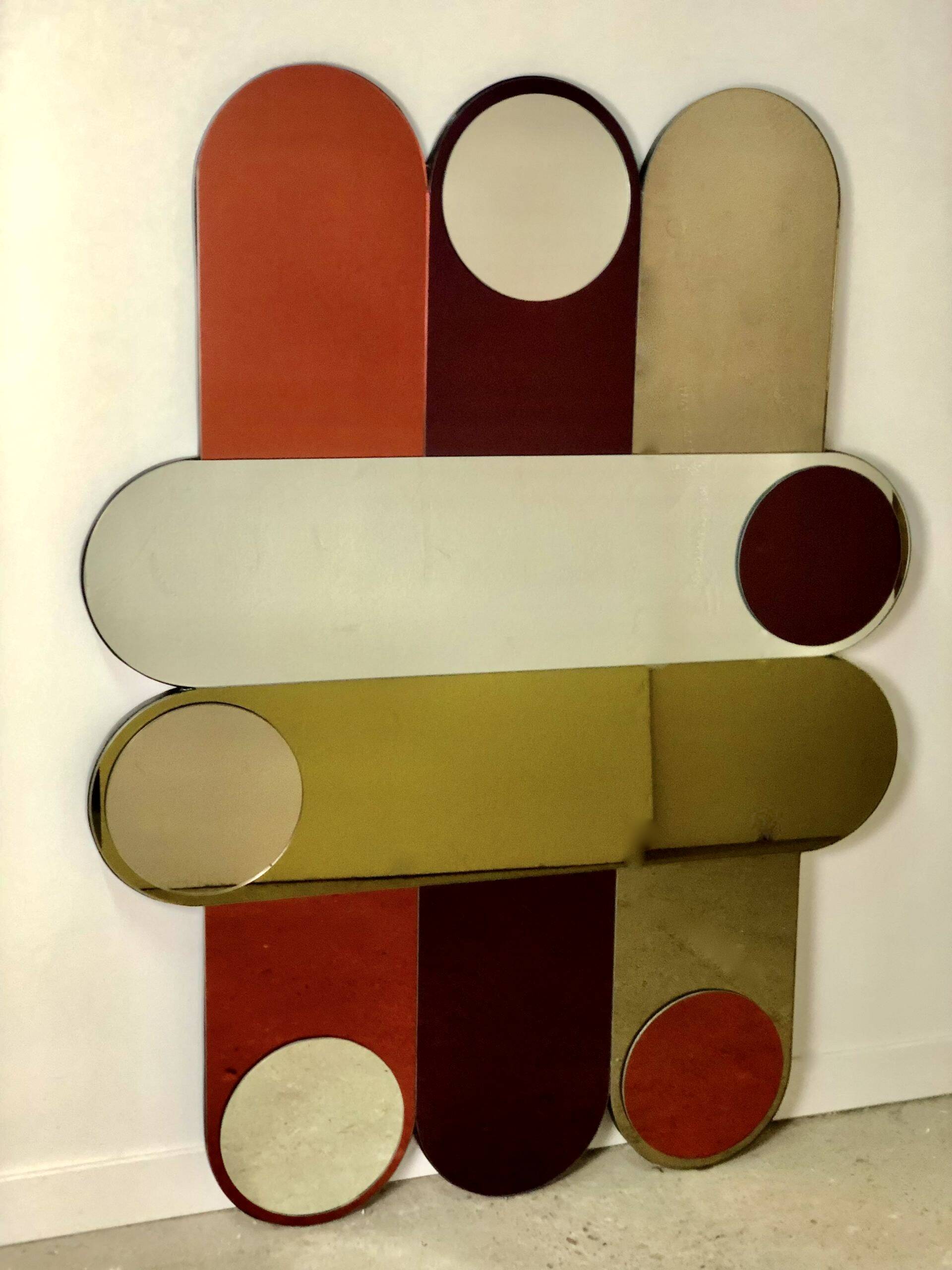 Smoked glass circus mirror 1994's