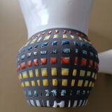 Chocolate vase Roger Capron decoration pajamas small tiles