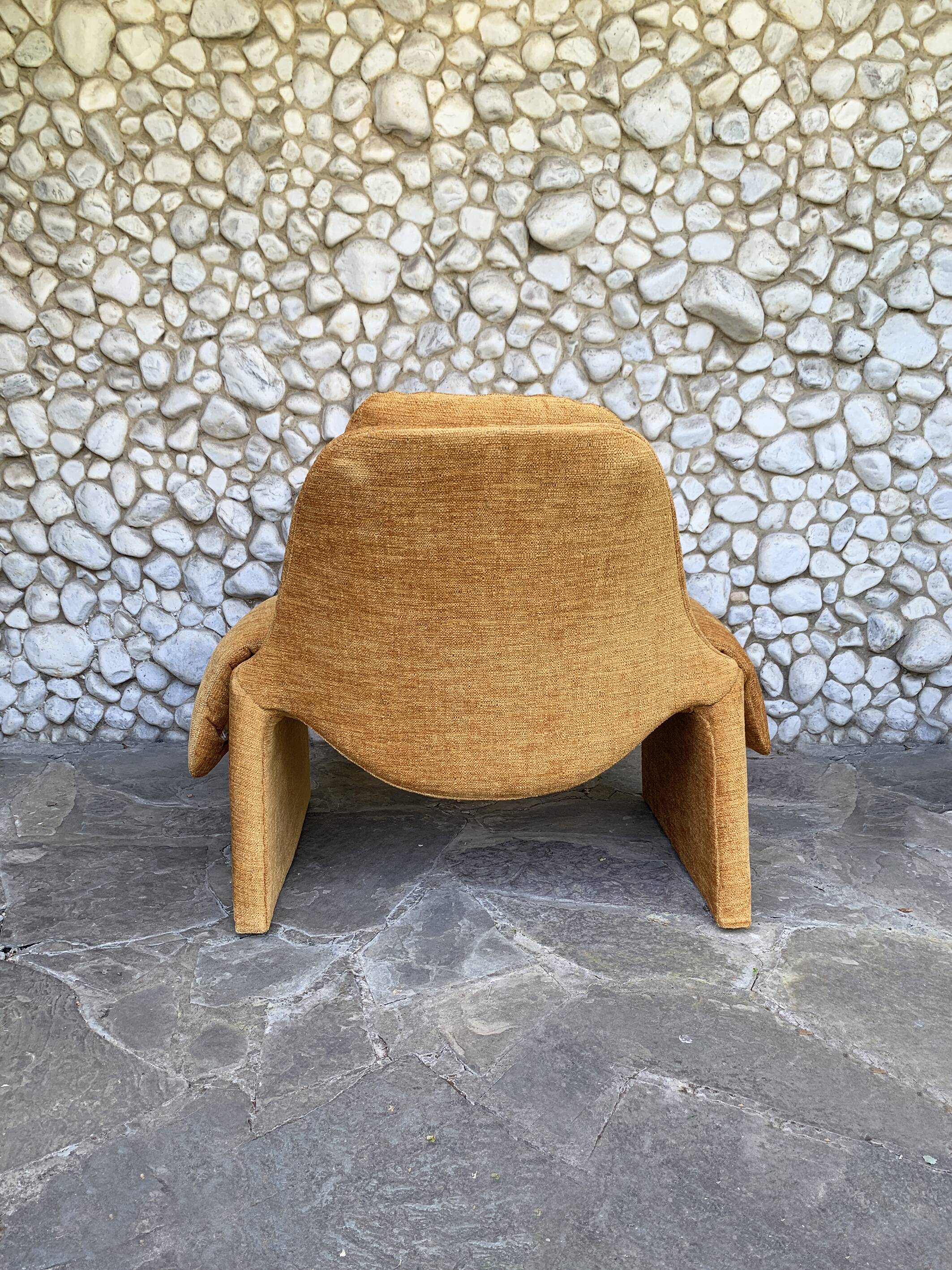 Vittorio Introini P60 lounge chair for Saporiti Italia, 1970s