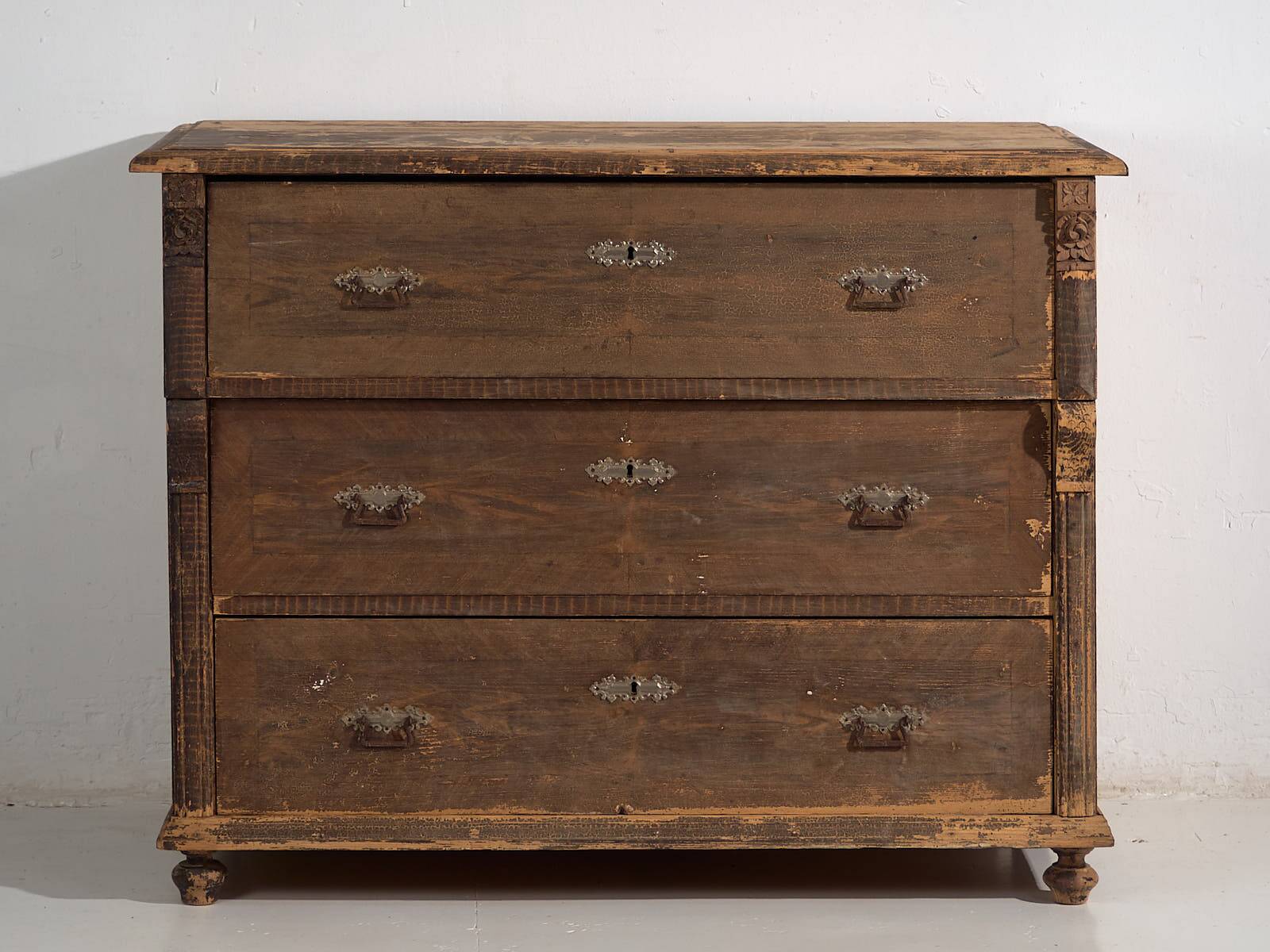 Antique patinated chest of drawers (c.1920) #43