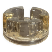 Candle holder, glass warming plate