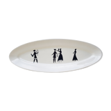 50's long oval dish