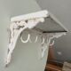 Old coat rack in cast iron and wood, 20s/30s