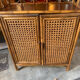 70's rattan shelf.