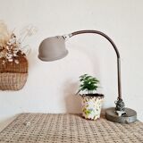Antique articulated metal workshop lamp