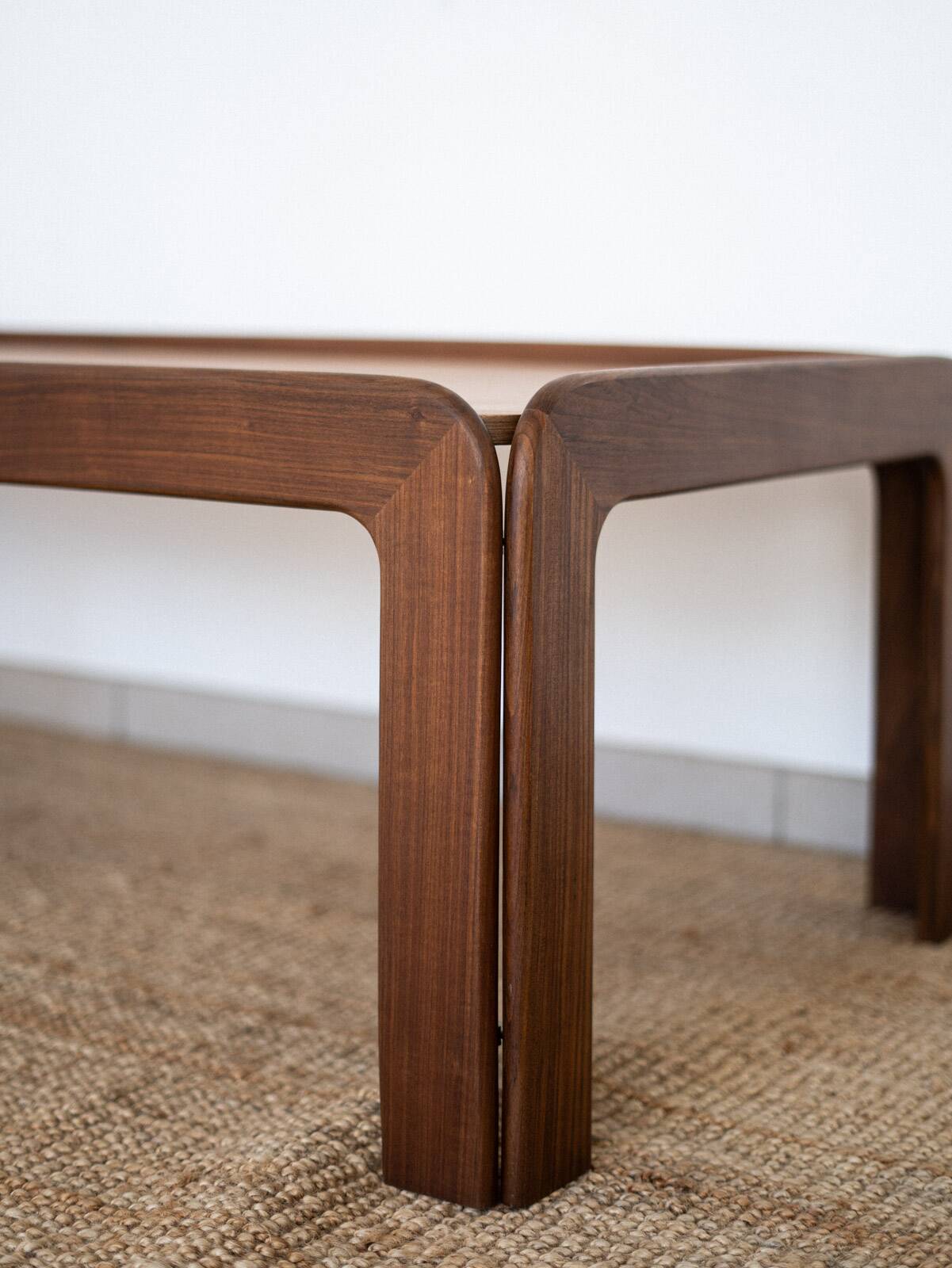 Large Scandinavian teak coffee table