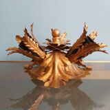 Wall lamp/ceiling lamp in gilded metal, Banci Firenze, 70s