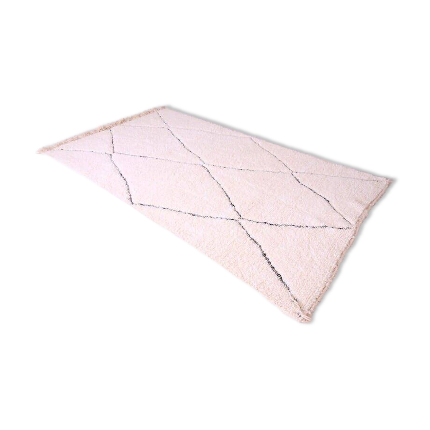 Handmade Atlas Berber rug from Oued Zam, size 250 x 250 cm.